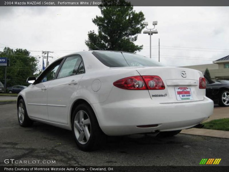 Performance White / Beige 2004 Mazda MAZDA6 i Sedan