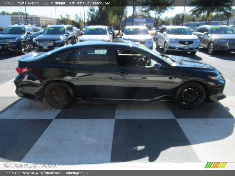 Midnight Black Metallic / Black/Red 2021 Toyota Avalon TRD