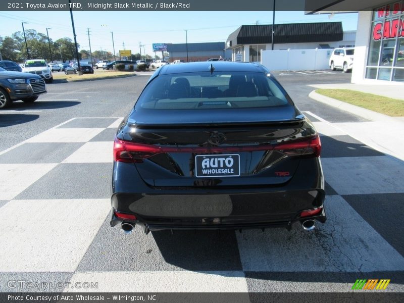 Midnight Black Metallic / Black/Red 2021 Toyota Avalon TRD