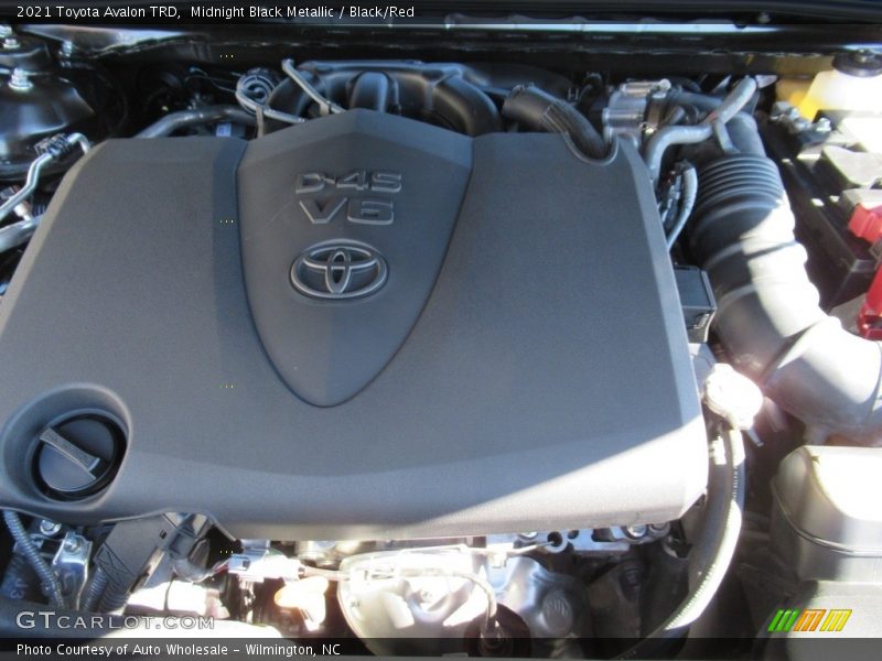 Midnight Black Metallic / Black/Red 2021 Toyota Avalon TRD