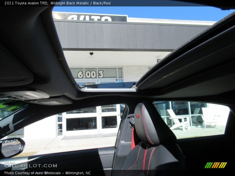 Midnight Black Metallic / Black/Red 2021 Toyota Avalon TRD