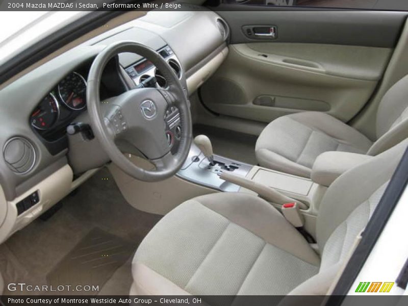 Performance White / Beige 2004 Mazda MAZDA6 i Sedan