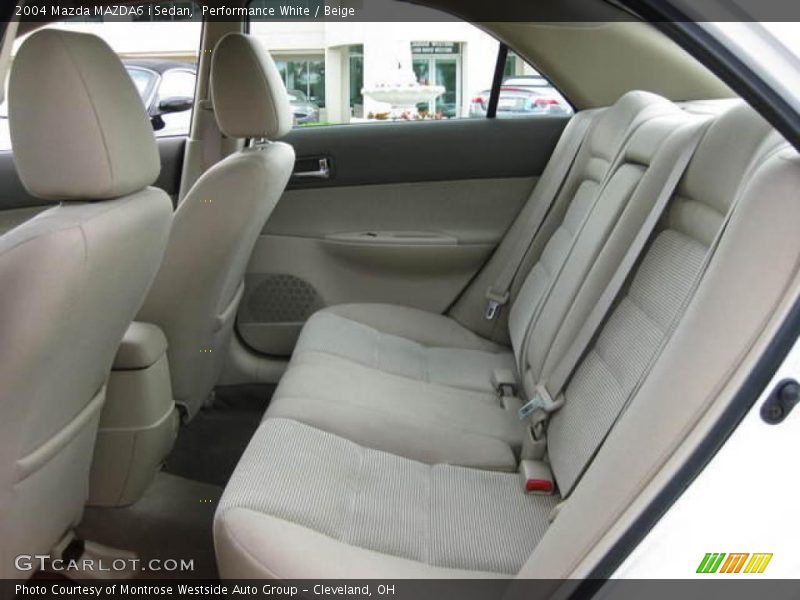 Performance White / Beige 2004 Mazda MAZDA6 i Sedan