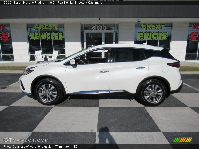 Pearl White Tricoat / Cashmere 2019 Nissan Murano Platinum AWD