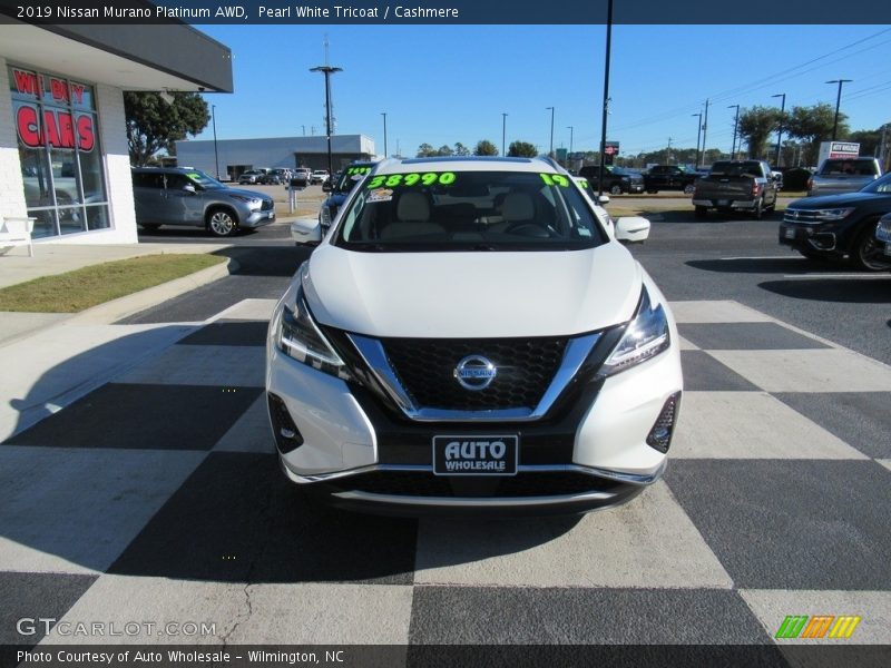 Pearl White Tricoat / Cashmere 2019 Nissan Murano Platinum AWD