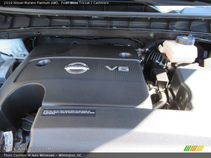 Pearl White Tricoat / Cashmere 2019 Nissan Murano Platinum AWD