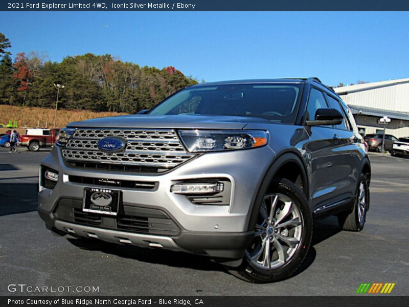 Iconic Silver Metallic / Ebony 2021 Ford Explorer Limited 4WD