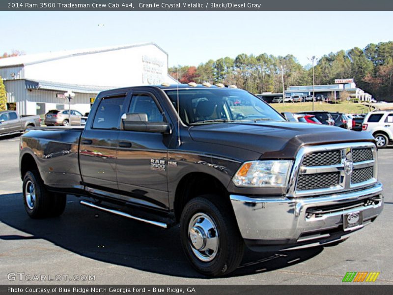 Granite Crystal Metallic / Black/Diesel Gray 2014 Ram 3500 Tradesman Crew Cab 4x4