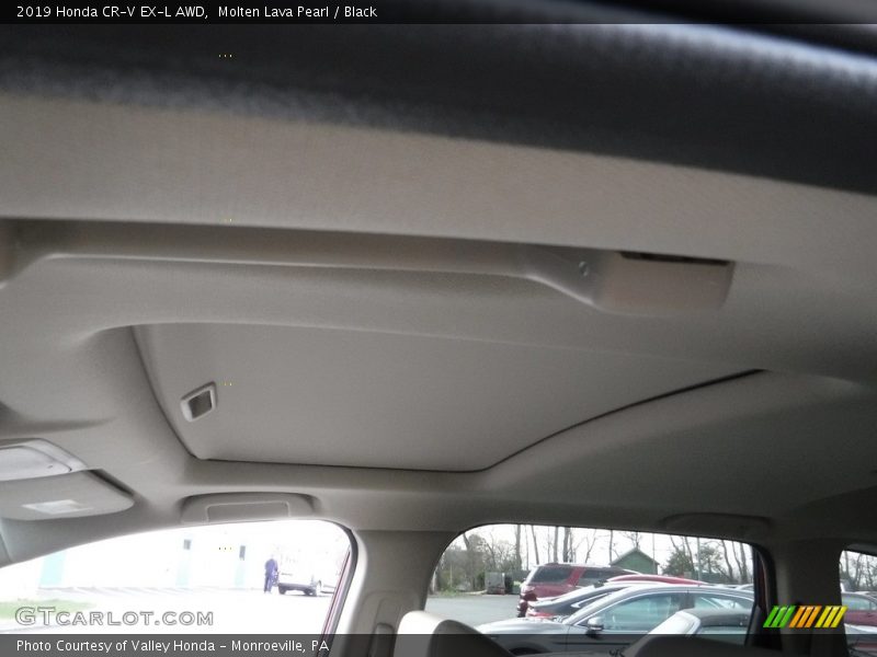 Molten Lava Pearl / Black 2019 Honda CR-V EX-L AWD
