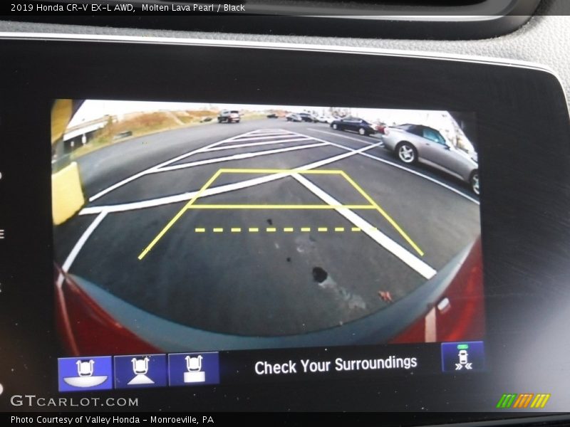 Molten Lava Pearl / Black 2019 Honda CR-V EX-L AWD