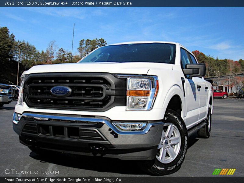 Oxford White / Medium Dark Slate 2021 Ford F150 XL SuperCrew 4x4