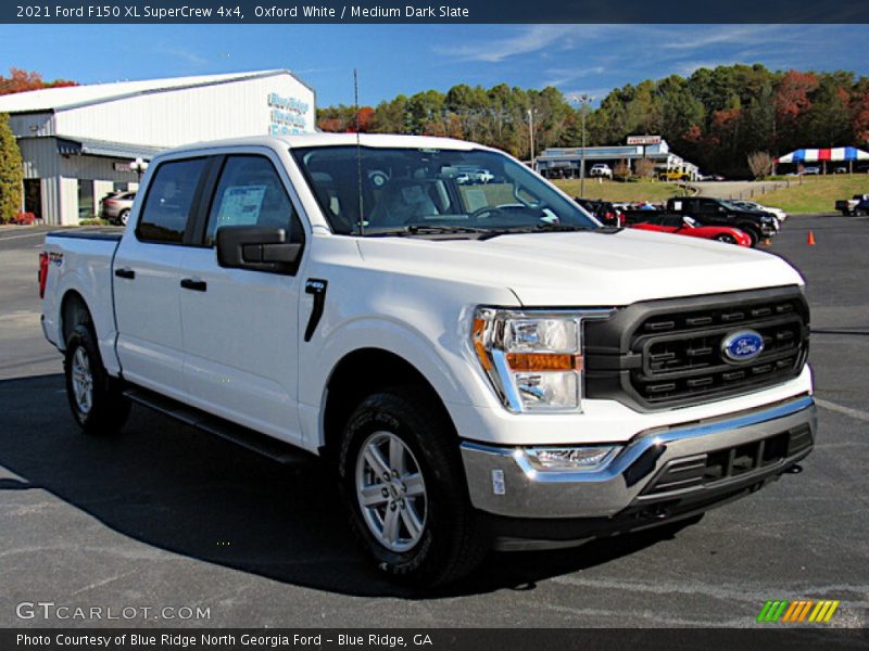 Oxford White / Medium Dark Slate 2021 Ford F150 XL SuperCrew 4x4
