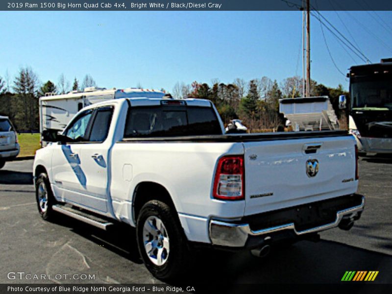 Bright White / Black/Diesel Gray 2019 Ram 1500 Big Horn Quad Cab 4x4