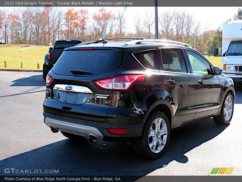 Tuxedo Black Metallic / Medium Light Stone 2015 Ford Escape Titanium