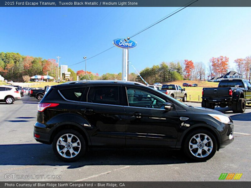 Tuxedo Black Metallic / Medium Light Stone 2015 Ford Escape Titanium
