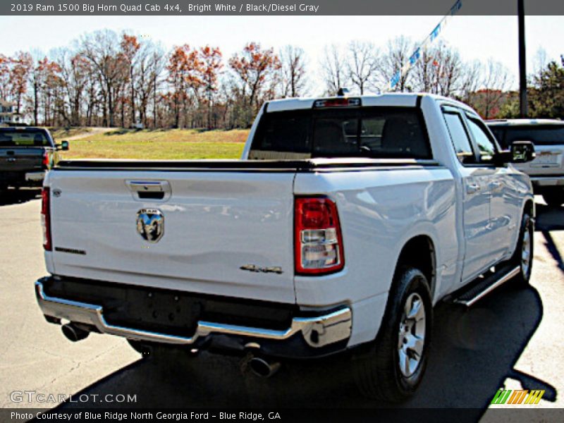Bright White / Black/Diesel Gray 2019 Ram 1500 Big Horn Quad Cab 4x4