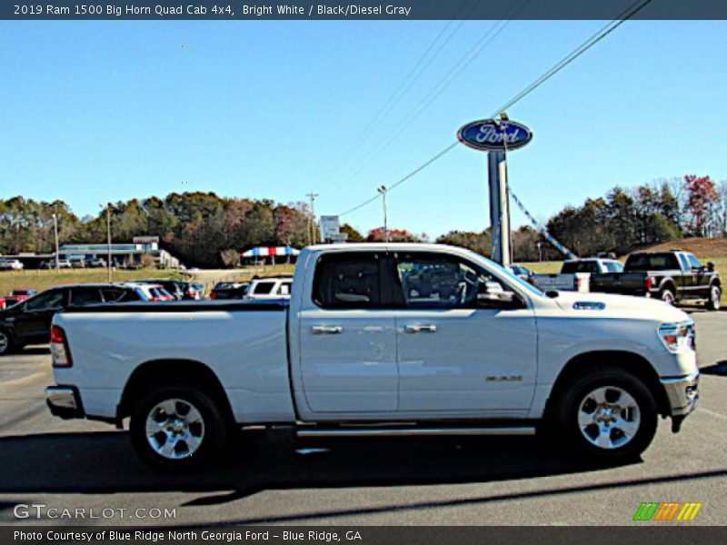 Bright White / Black/Diesel Gray 2019 Ram 1500 Big Horn Quad Cab 4x4