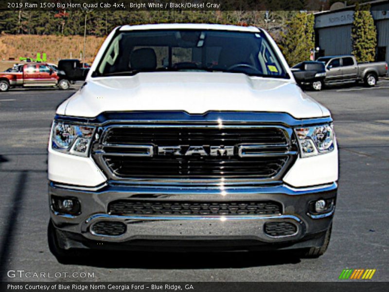 Bright White / Black/Diesel Gray 2019 Ram 1500 Big Horn Quad Cab 4x4