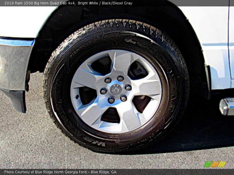 Bright White / Black/Diesel Gray 2019 Ram 1500 Big Horn Quad Cab 4x4