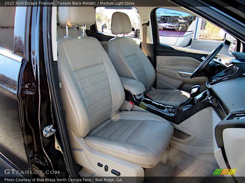 Tuxedo Black Metallic / Medium Light Stone 2015 Ford Escape Titanium