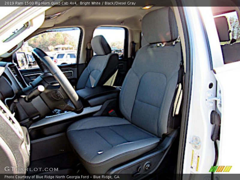 Bright White / Black/Diesel Gray 2019 Ram 1500 Big Horn Quad Cab 4x4