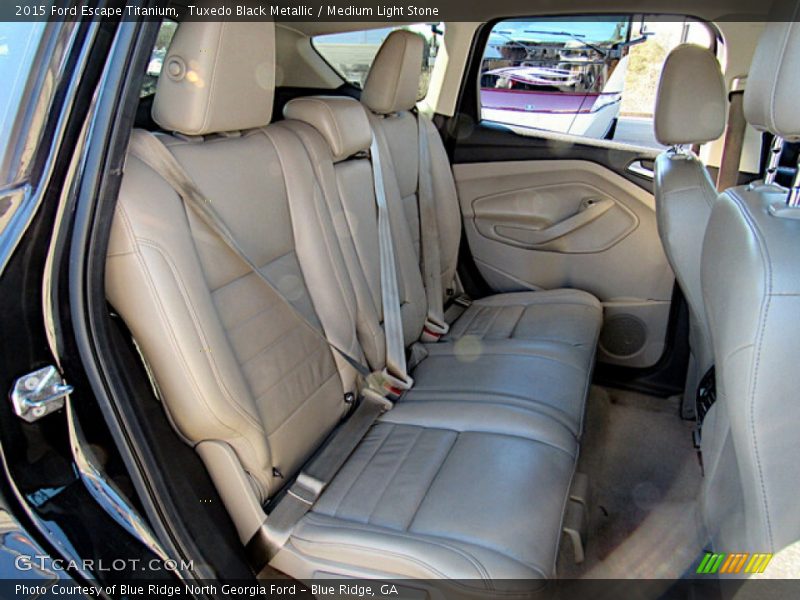 Tuxedo Black Metallic / Medium Light Stone 2015 Ford Escape Titanium