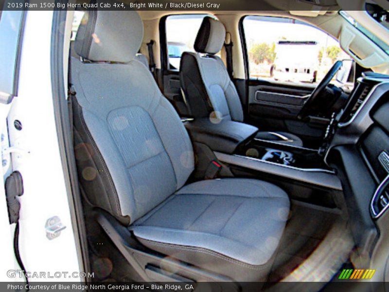 Bright White / Black/Diesel Gray 2019 Ram 1500 Big Horn Quad Cab 4x4