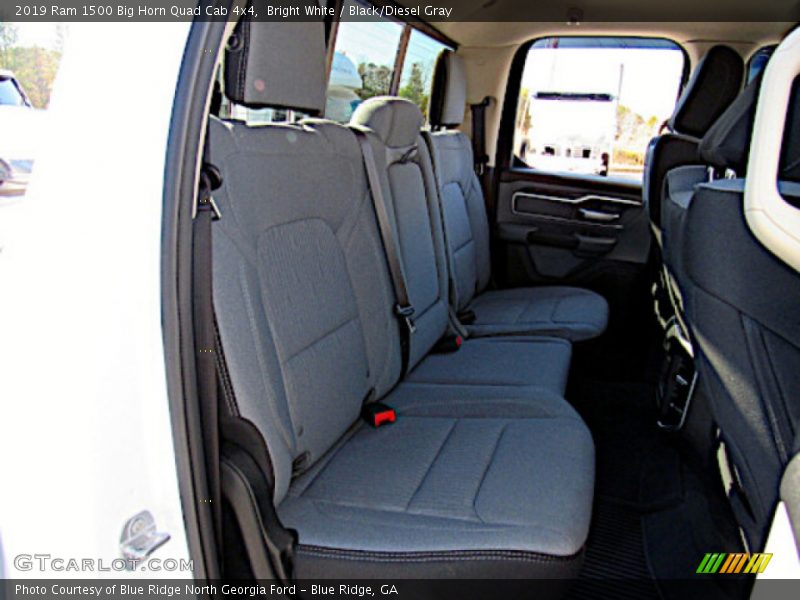 Bright White / Black/Diesel Gray 2019 Ram 1500 Big Horn Quad Cab 4x4