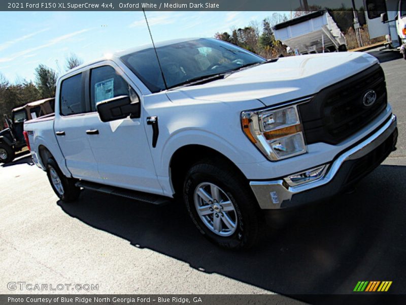 Oxford White / Medium Dark Slate 2021 Ford F150 XL SuperCrew 4x4