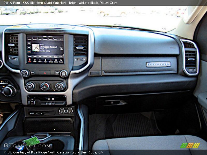 Bright White / Black/Diesel Gray 2019 Ram 1500 Big Horn Quad Cab 4x4