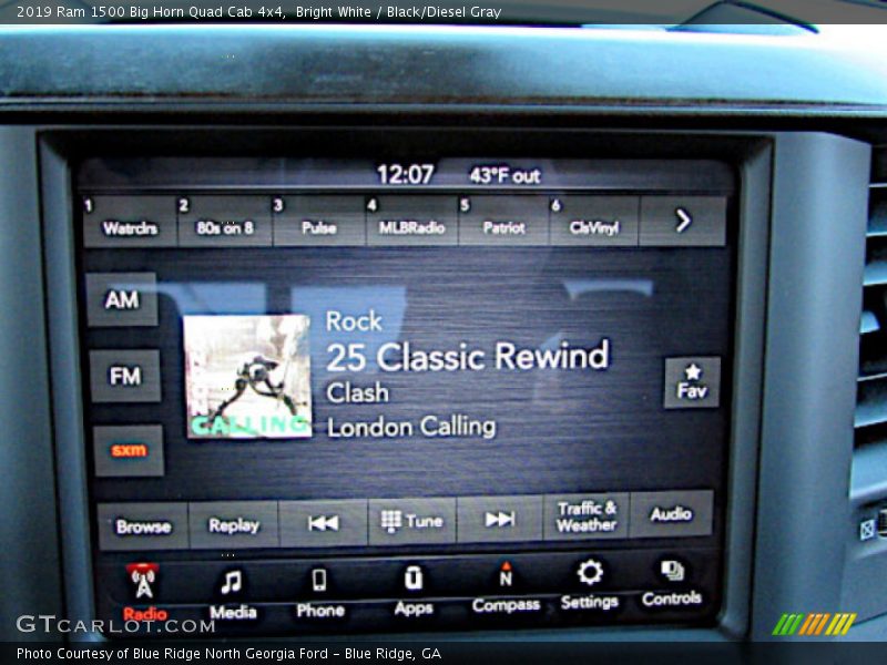 Bright White / Black/Diesel Gray 2019 Ram 1500 Big Horn Quad Cab 4x4