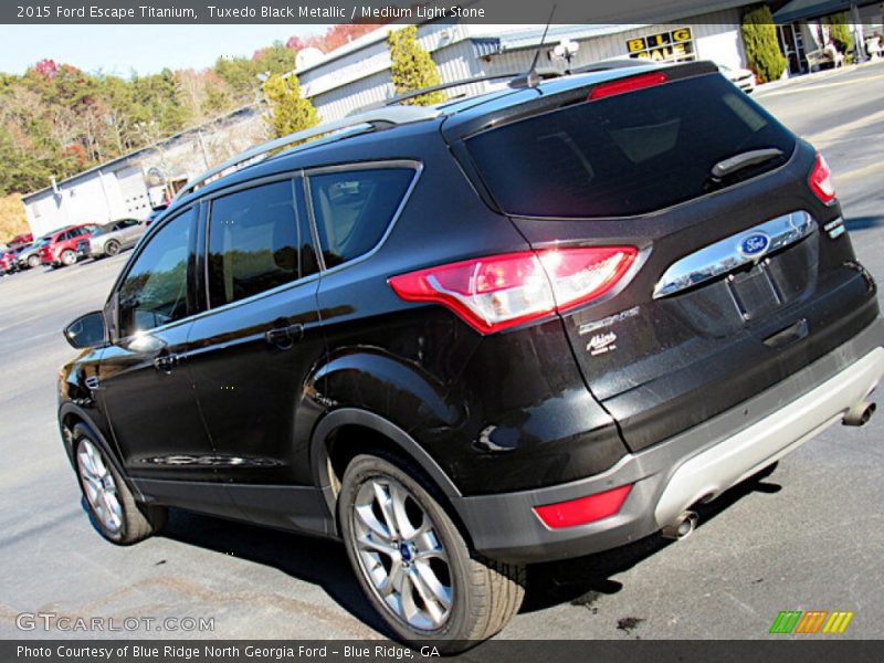 Tuxedo Black Metallic / Medium Light Stone 2015 Ford Escape Titanium