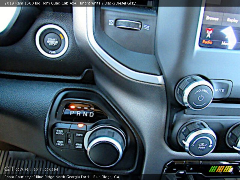 Bright White / Black/Diesel Gray 2019 Ram 1500 Big Horn Quad Cab 4x4