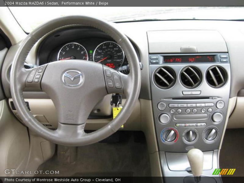 Performance White / Beige 2004 Mazda MAZDA6 i Sedan
