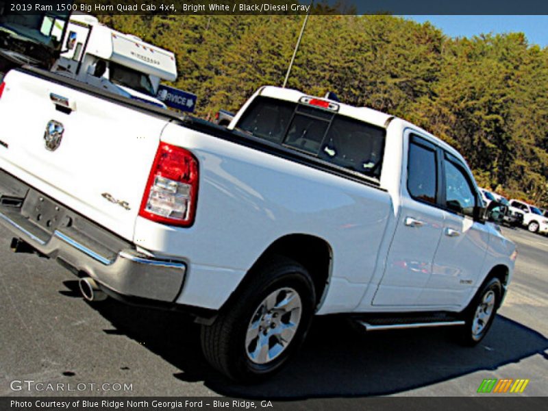 Bright White / Black/Diesel Gray 2019 Ram 1500 Big Horn Quad Cab 4x4