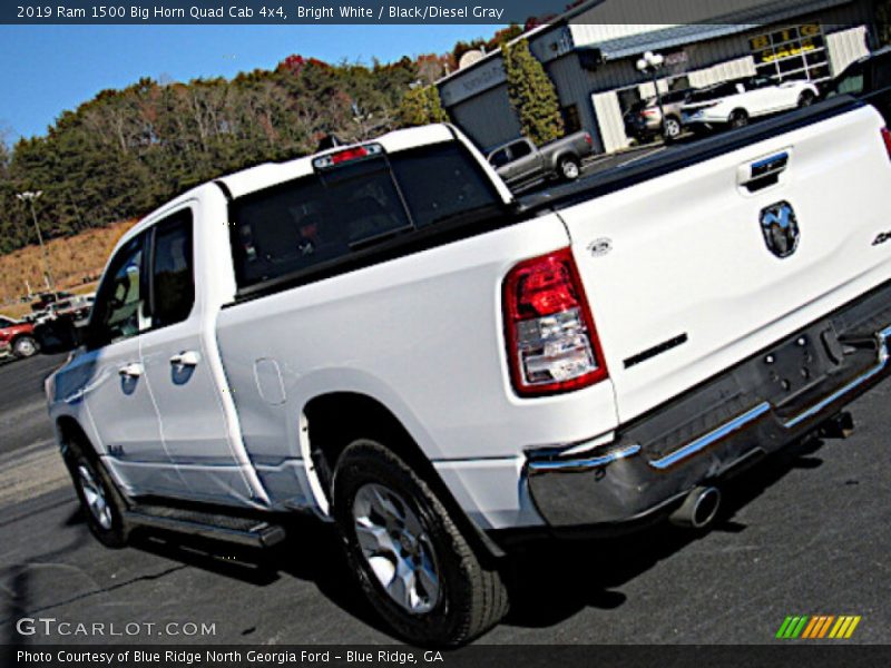 Bright White / Black/Diesel Gray 2019 Ram 1500 Big Horn Quad Cab 4x4