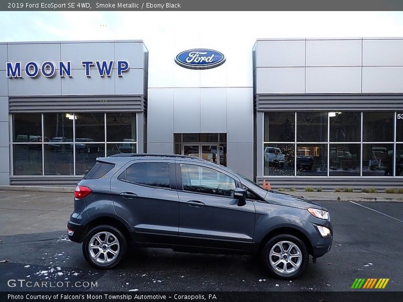 Smoke Metallic / Ebony Black 2019 Ford EcoSport SE 4WD