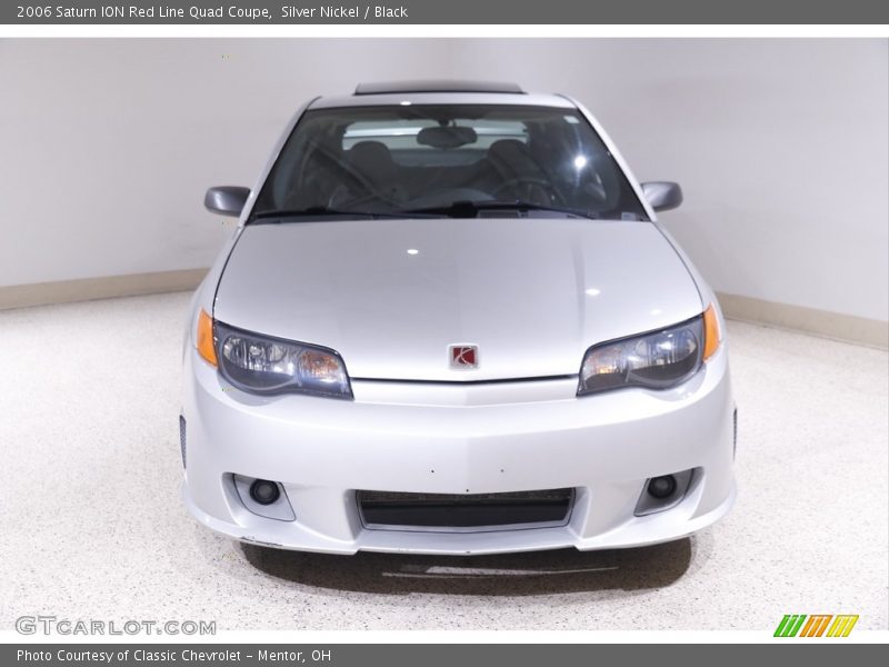 Silver Nickel / Black 2006 Saturn ION Red Line Quad Coupe