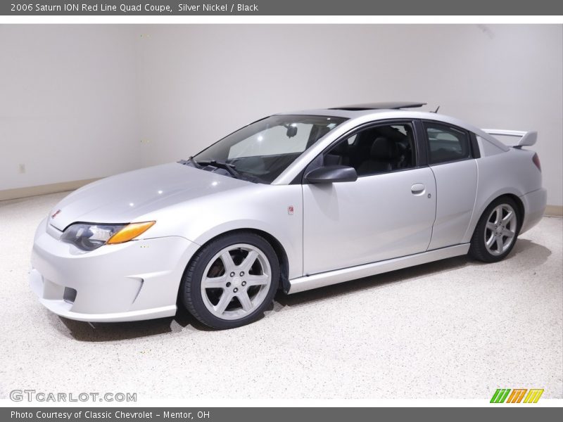 Silver Nickel / Black 2006 Saturn ION Red Line Quad Coupe