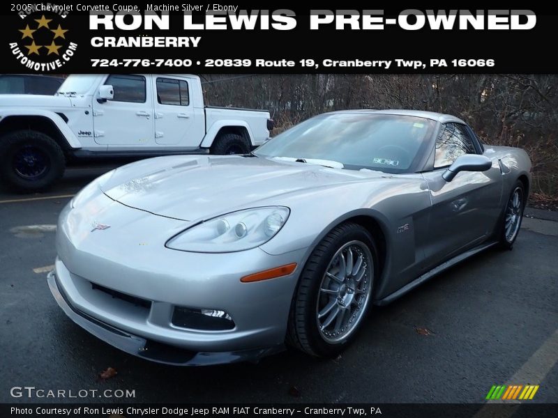 Machine Silver / Ebony 2005 Chevrolet Corvette Coupe