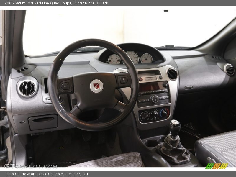 Silver Nickel / Black 2006 Saturn ION Red Line Quad Coupe