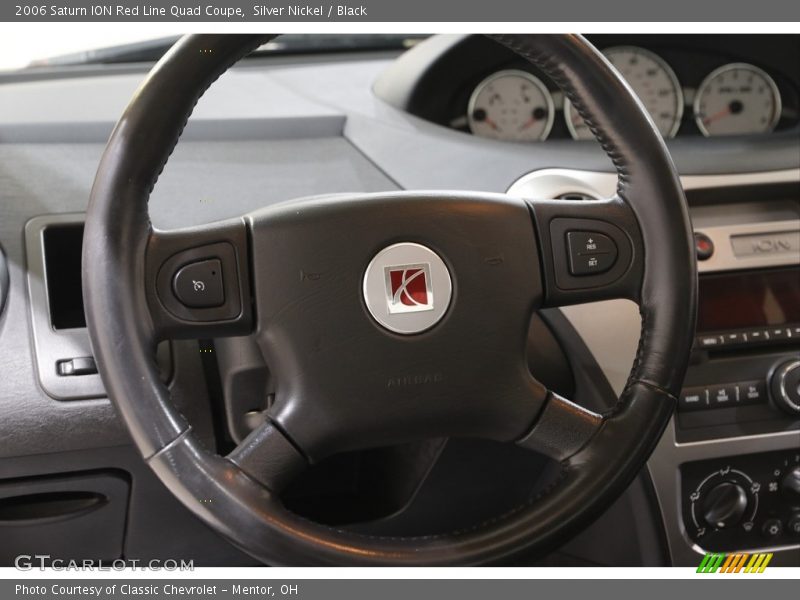 Silver Nickel / Black 2006 Saturn ION Red Line Quad Coupe