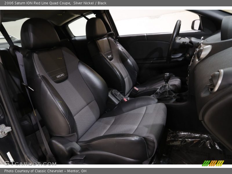 Silver Nickel / Black 2006 Saturn ION Red Line Quad Coupe