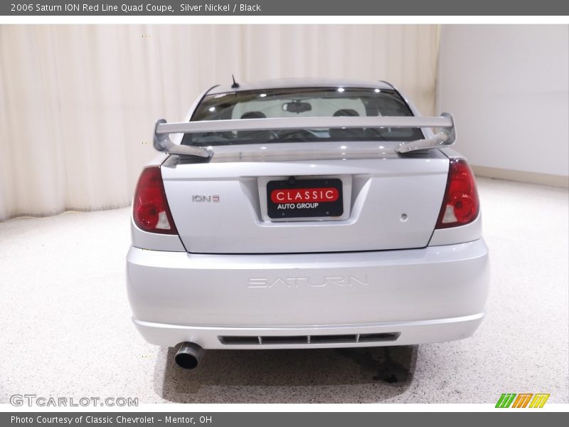 Silver Nickel / Black 2006 Saturn ION Red Line Quad Coupe