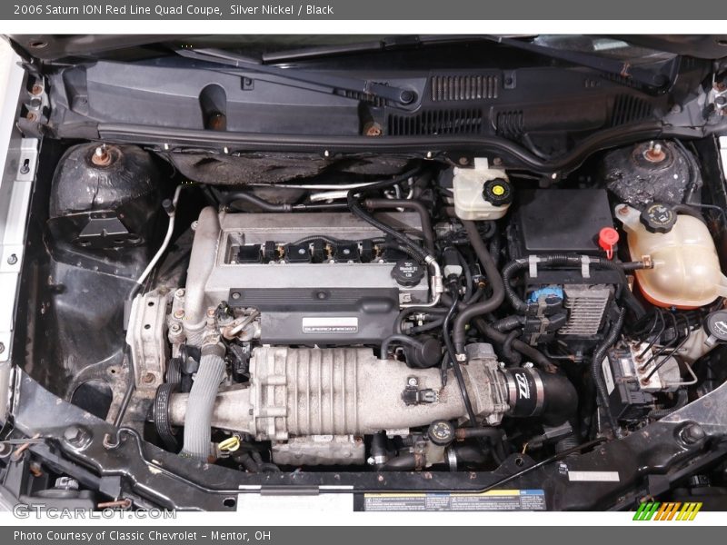 Silver Nickel / Black 2006 Saturn ION Red Line Quad Coupe
