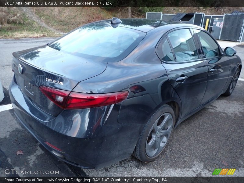 Vulcano Black Metallic / Black 2017 Alfa Romeo Giulia AWD