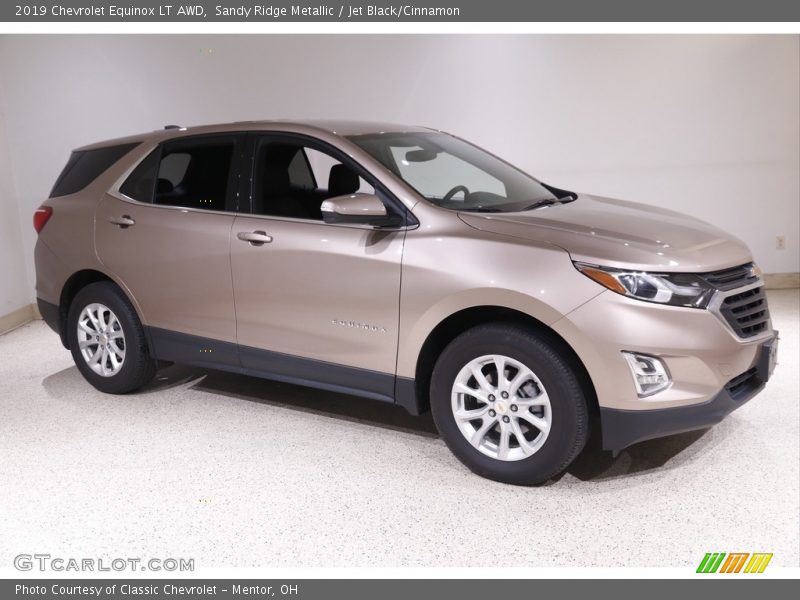 Sandy Ridge Metallic / Jet Black/Cinnamon 2019 Chevrolet Equinox LT AWD