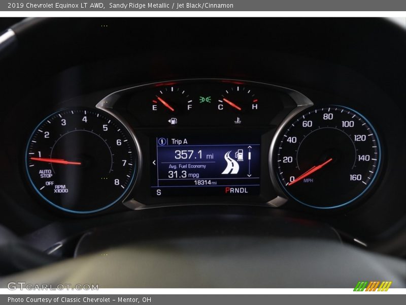 Sandy Ridge Metallic / Jet Black/Cinnamon 2019 Chevrolet Equinox LT AWD