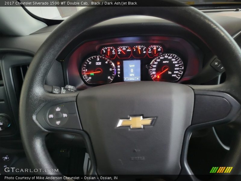 Black / Dark Ash/Jet Black 2017 Chevrolet Silverado 1500 WT Double Cab