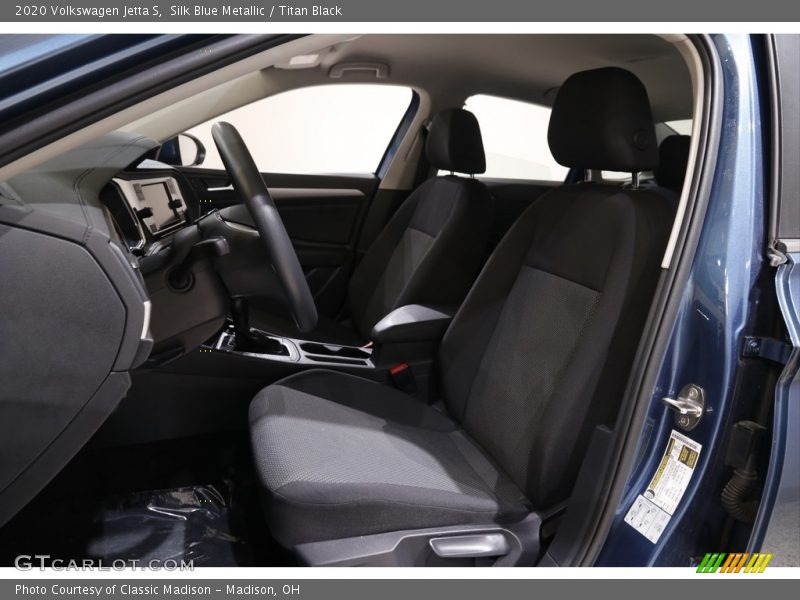 Silk Blue Metallic / Titan Black 2020 Volkswagen Jetta S
